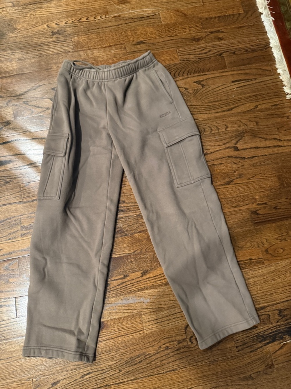 Aritzia woman’s Cargo Sweatpants in Taupe Brown